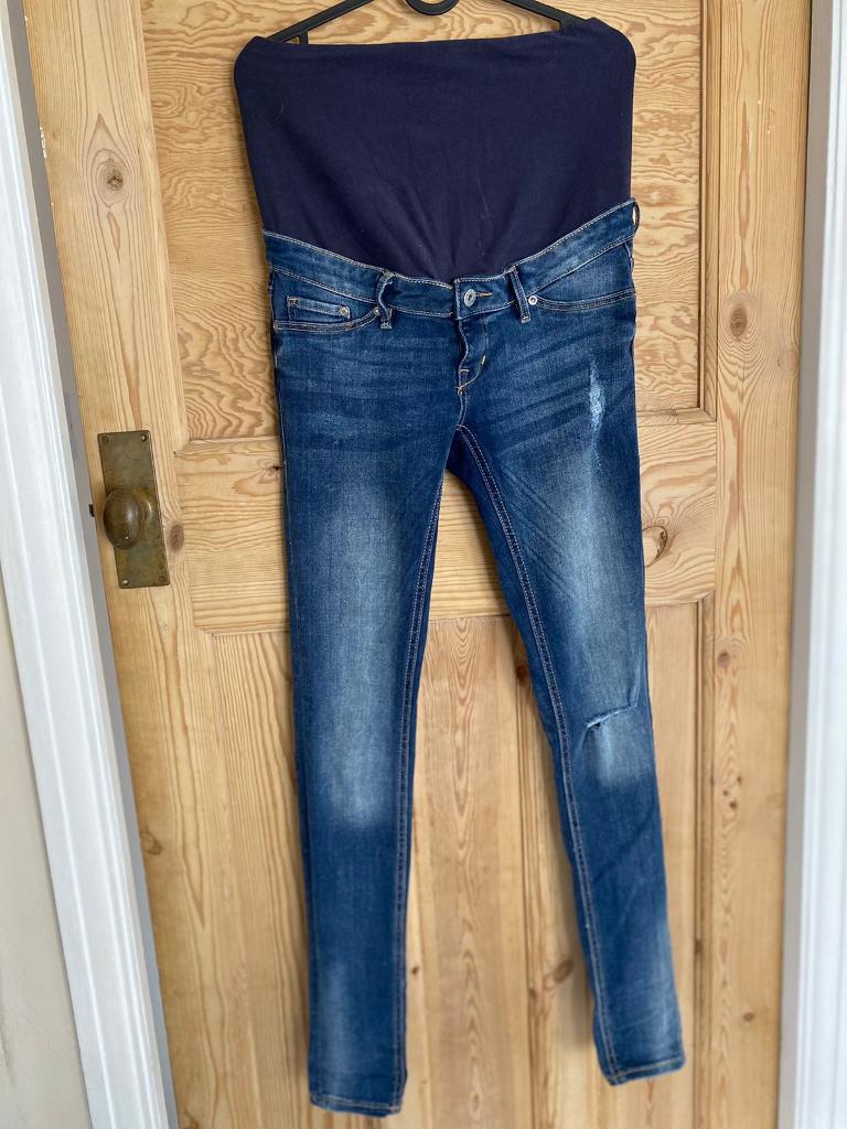 Ripped maternity over bump jeans 10 (H 